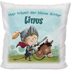 Unikatolo Kissen Motiv Ritter mit Name personalisiert